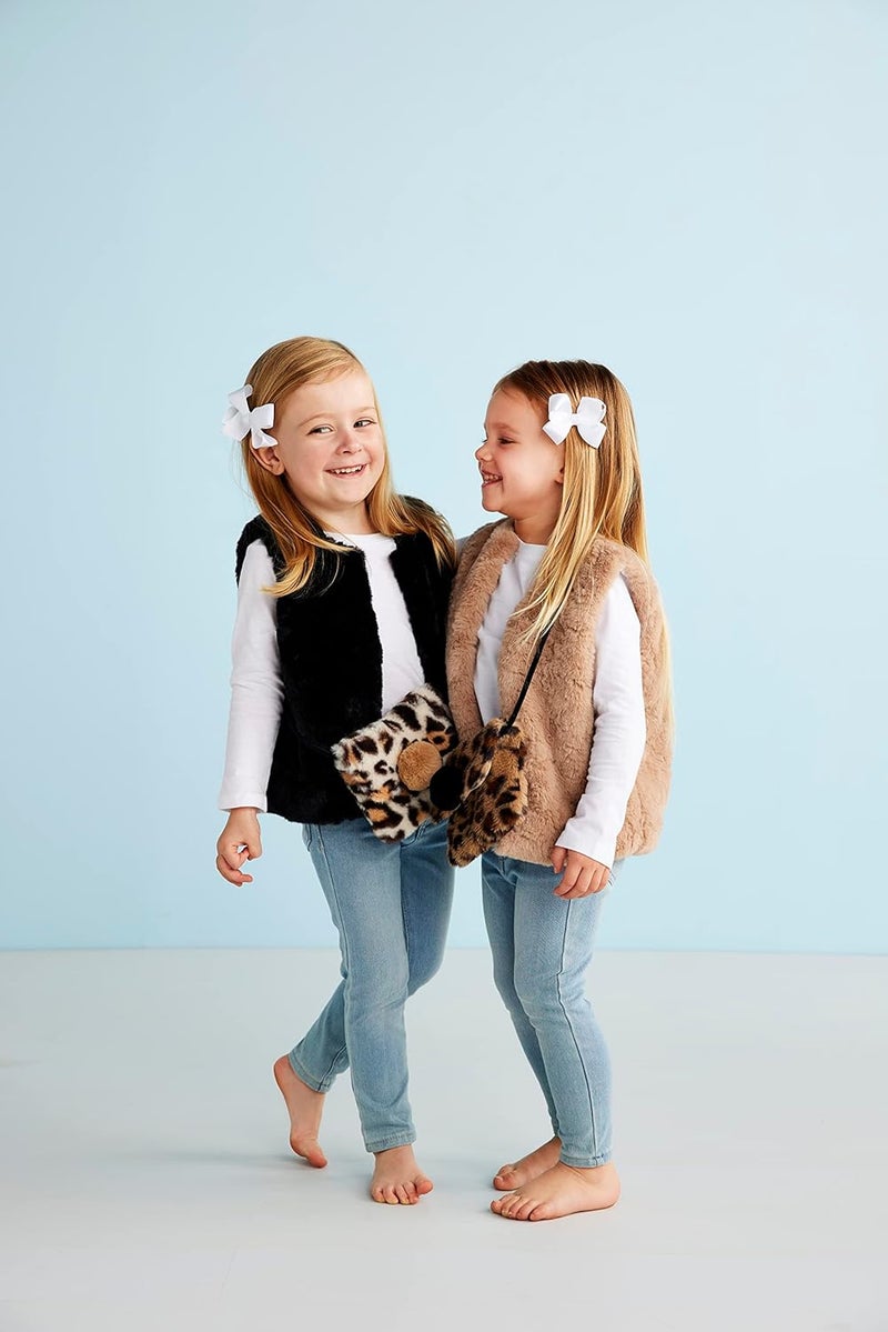 MudPie Girls Girls Fur Vest - Image 4